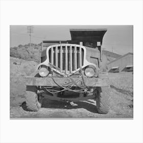 Truck, Shasta Dam, Shasta County, California By Russell Lee Canvas Print
