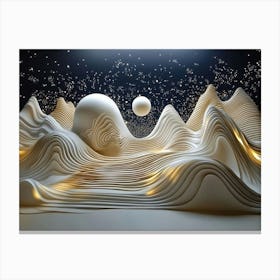 3D Abstract Landscape Canvas Print