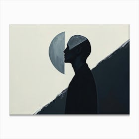 Man In Silhouette Canvas Print