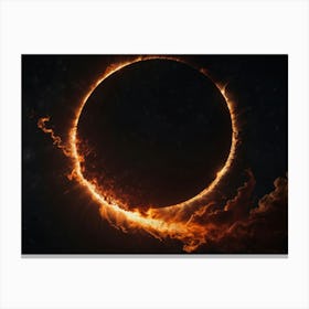 Eclipse Stock Videos & Royalty-Free Footage Canvas Print