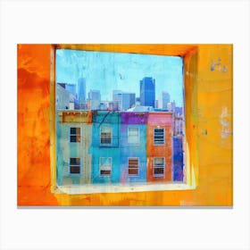 San Francisco From The Window View Painting 4 Canvas Print