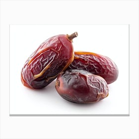 Dates On A White Background 2 Canvas Print