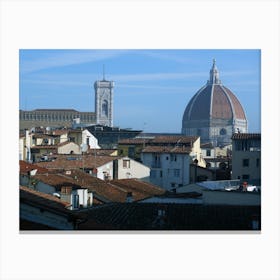 Florence Rooftop Roofs Architecture Dome Italian Italy Milan Venice Florence Rome Naples Toscana photo photography art travel Canvas Print