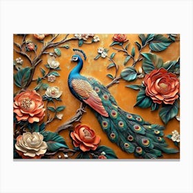 Peacock 61 Canvas Print