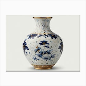 Blue And White Vase Canvas Print