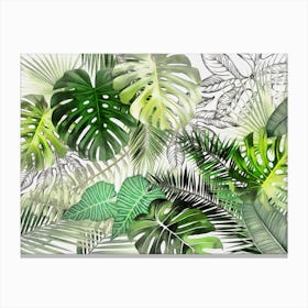 Tropical Foliage 1 Canvas Print