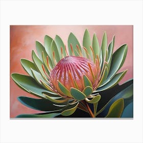 Beautiful Vintage Protea Canvas Print