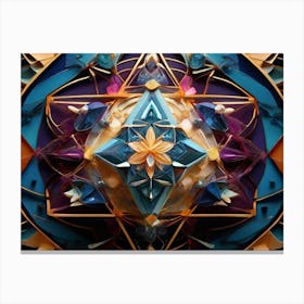 Mandala Crystal Canvas Print