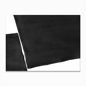 Minimal Black And White Abstract 03 Canvas Print