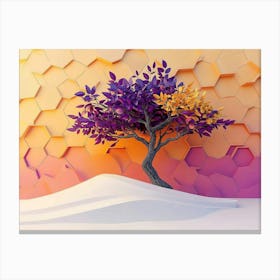 Tree In The Desert 3 Canvas Print