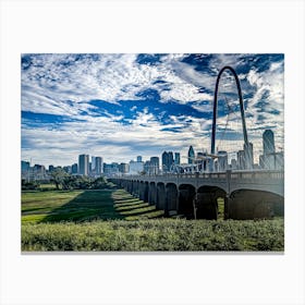 Dallas Texas- Margaret Hunt Hill Bridge Canvas Print