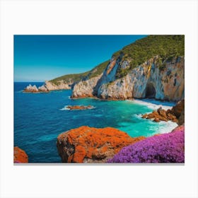 Sea ​​View On Island Canvas Print