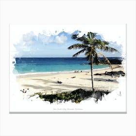 John Smith S Bay, Bermuda, Caribbean Canvas Print
