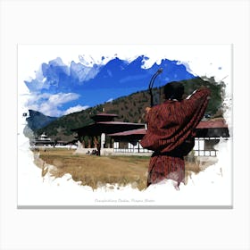 Changlimithang Stadium, Thimphu, Bhutan Canvas Print