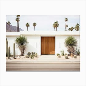 California Dreaming - Mid-Century Modern House Canvas Print