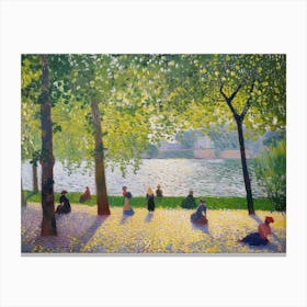 Contemporary Artwork Inspired By Georges Seurat 1 Canvas Print