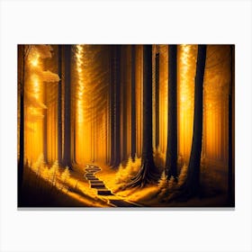 Path Through The Forest 1 Canvas Print