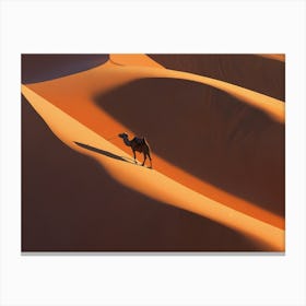 Camel In The Desert 7 Canvas Print