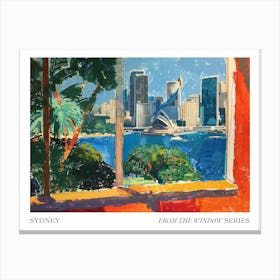 Sydney From The Window Series Poster Painting 3 Canvas Print
