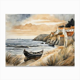 European Coastal Painting (127) Canvas Print