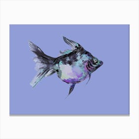 Purple Fat Fish Canvas Print