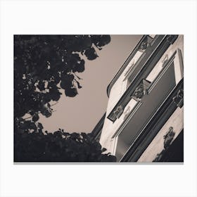 Old European Apartment Building View From Below 4 Canvas Print