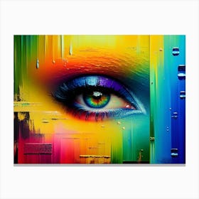 Rainbow Eye Canvas Print