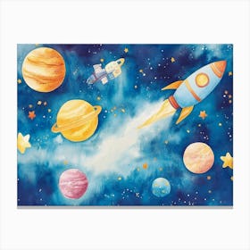 Space Rocket 1 Canvas Print