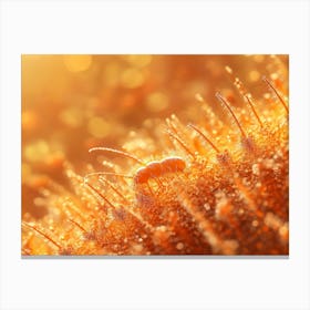 Ant On A Flower Canvas Print