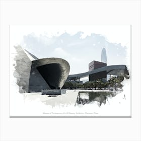 Museum Of Contemporary Art & Planning Exhibition, Shenzhen, China Canvas Print