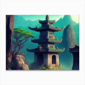 Asian Pagoda Canvas Print