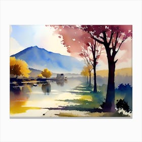 Watercolor Painting Canvas Print