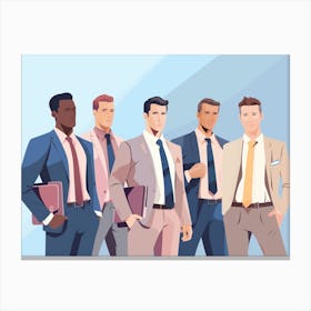 Group Of Businessmen 1 Canvas Print