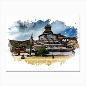 Gyantse Kumbum, Tsang, Tibet Canvas Print