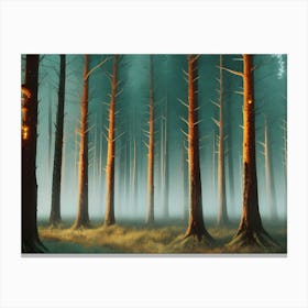 Foggy Forest 2 Canvas Print