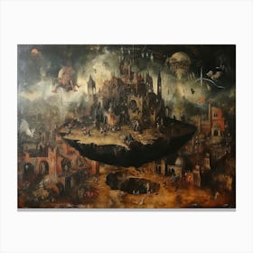 Contemporary Artwork Inspired By Hieronymus Bosch 1 Canvas Print