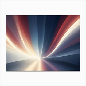 Abstract Image Of Colorful Lines Radiating Outwards From A Central Point, Creating A Sense Of Depth And Movement Canvas Print