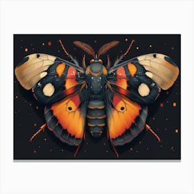 Moth Painting Canvas Print