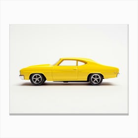 Toy Car 70 Chevelle Ss Yellow Canvas Print