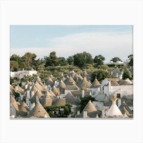 Alberobello trulli houses | View | Typical Italy Canvas Print