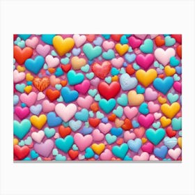 Many Hearts Canvas Print