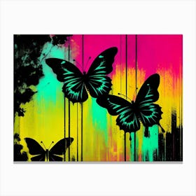 Abstract Of Butterflies 2 Canvas Print