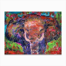 Elephant Painting Canvas Print