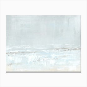 Boundless - Modern Coastal Abstract Beach Landscape Ocean Waves Minimalist Painting Wall Art Canvas Print