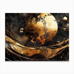 Outer Space Abstract Canvas Print