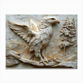 Eagle Carving 5 Stampe su tela