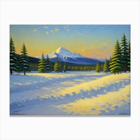 Snowy Mountain Canvas Print