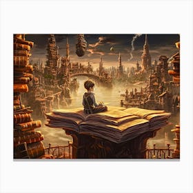 Joy Of Reading 7 Canvas Print