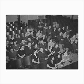 Jaycee Members And Their Wives Listening To The Program Which Followed Supper Canvas Print