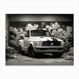 Graffiti Truck Canvas Print